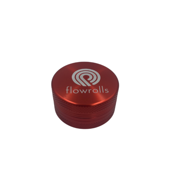 Młynek Grinder Flowrolls 40mm Czerwony 2 części - obrazek 2