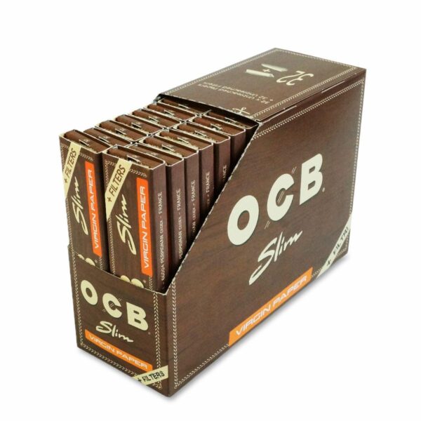 Bletki OCB Virgin Brown Slim + Filterki BOX 32szt.
