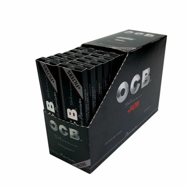 Bletki OCB  Slim Premium + Filterki BOX 32szt.