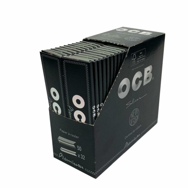 Bletki OCB  Slim Premium BOX 50szt.