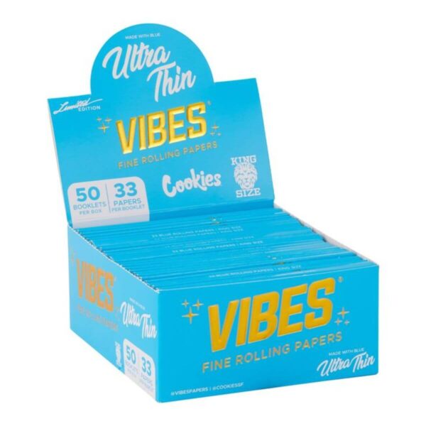 Bletki VIBES x COOKIES King Size Slim BOX 50szt.