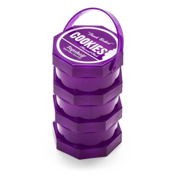 Cookies Stacked Jar 3-częściowy – Fioletowy pojemnik na susz
